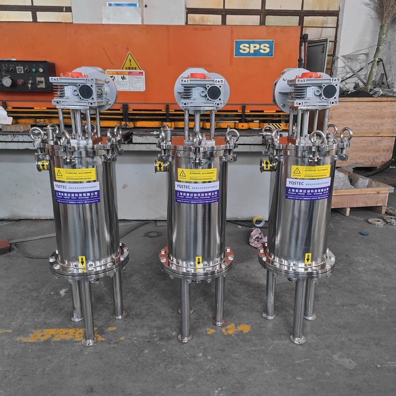 SCGD-W273不銹鋼外刮刀自清洗過(guò)濾器 高粘度漿料過(guò)濾